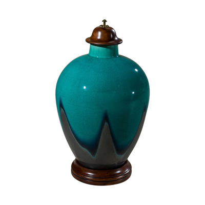 Peacock Blue Studio Vase