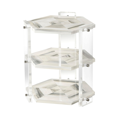 Quadrilateral Tiers Side Table