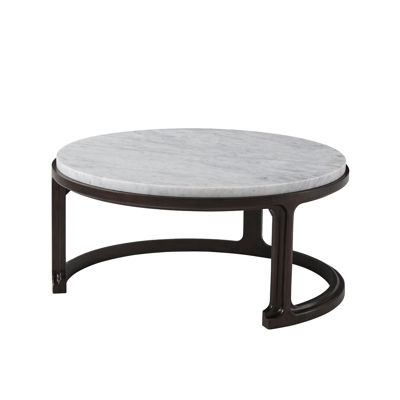 Inherit Large Round Marble Cocktail Table