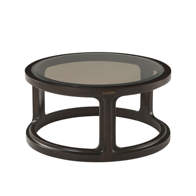 Inherit Small Round Glass Cocktail Table