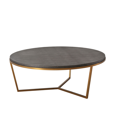 Fisher Round Cocktail Table (Shagreen)